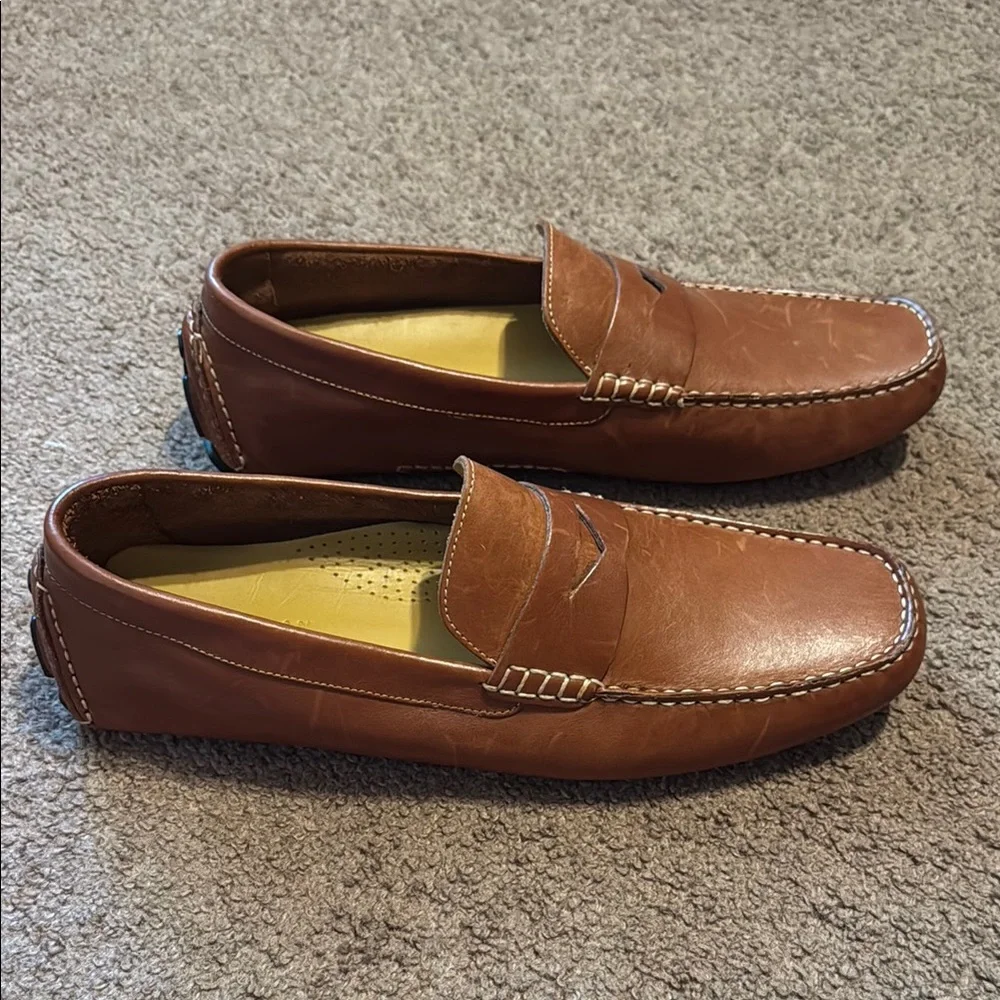 👞 Men’s Penny Driving Loafers – British Tan – Size 11 - Picture 2 of 9